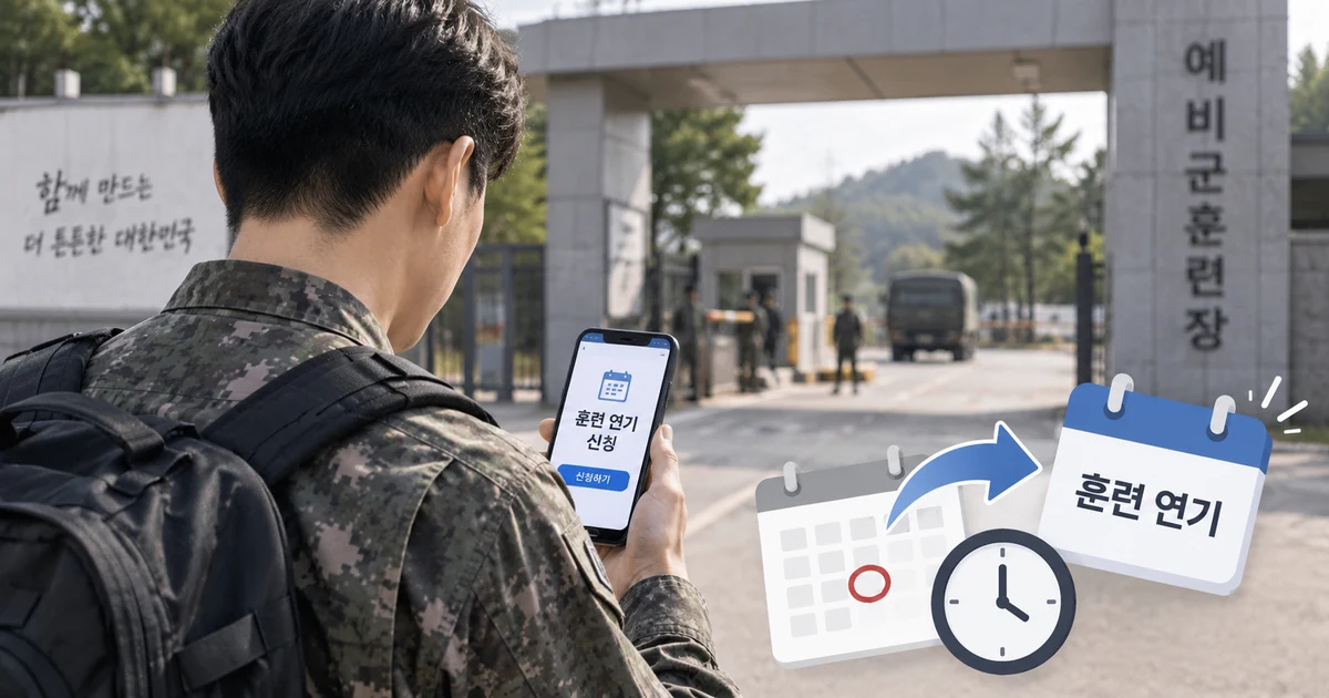 예비군 훈련 연기 신청방법과 당일 연기 인정사유 준비서류 안내